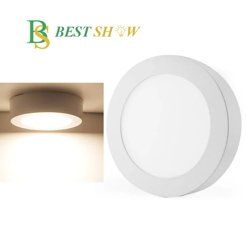 IP44 round square led ceiling lamp for balcony washroom 6w 9w 12w 18w 20w 30w motion sensor surface mounted led ceiling light