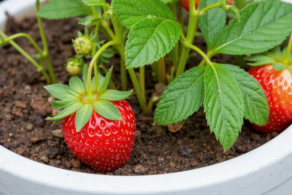can you plant strawberries in a pot
