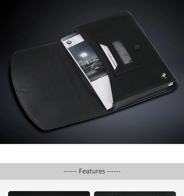 Custom Car Document Bag Pu Pocket Car Manual Holder Organizer For Promotion Buy Car Document