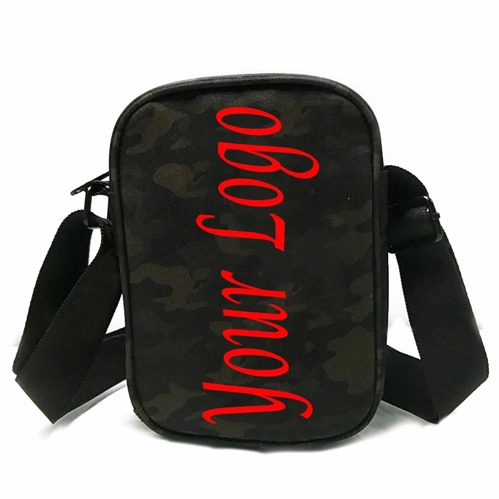 

Custom printing logo camouflage cross body mini 600D shoulder bag, Picture or per custom request