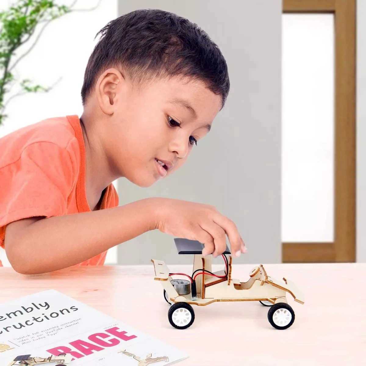 DIY 3D Wooden Puzzles Block Kid Educational Puzzle Game Assembly Learning Toy Engineering 3 in 1 Set Baby Wooden Toys