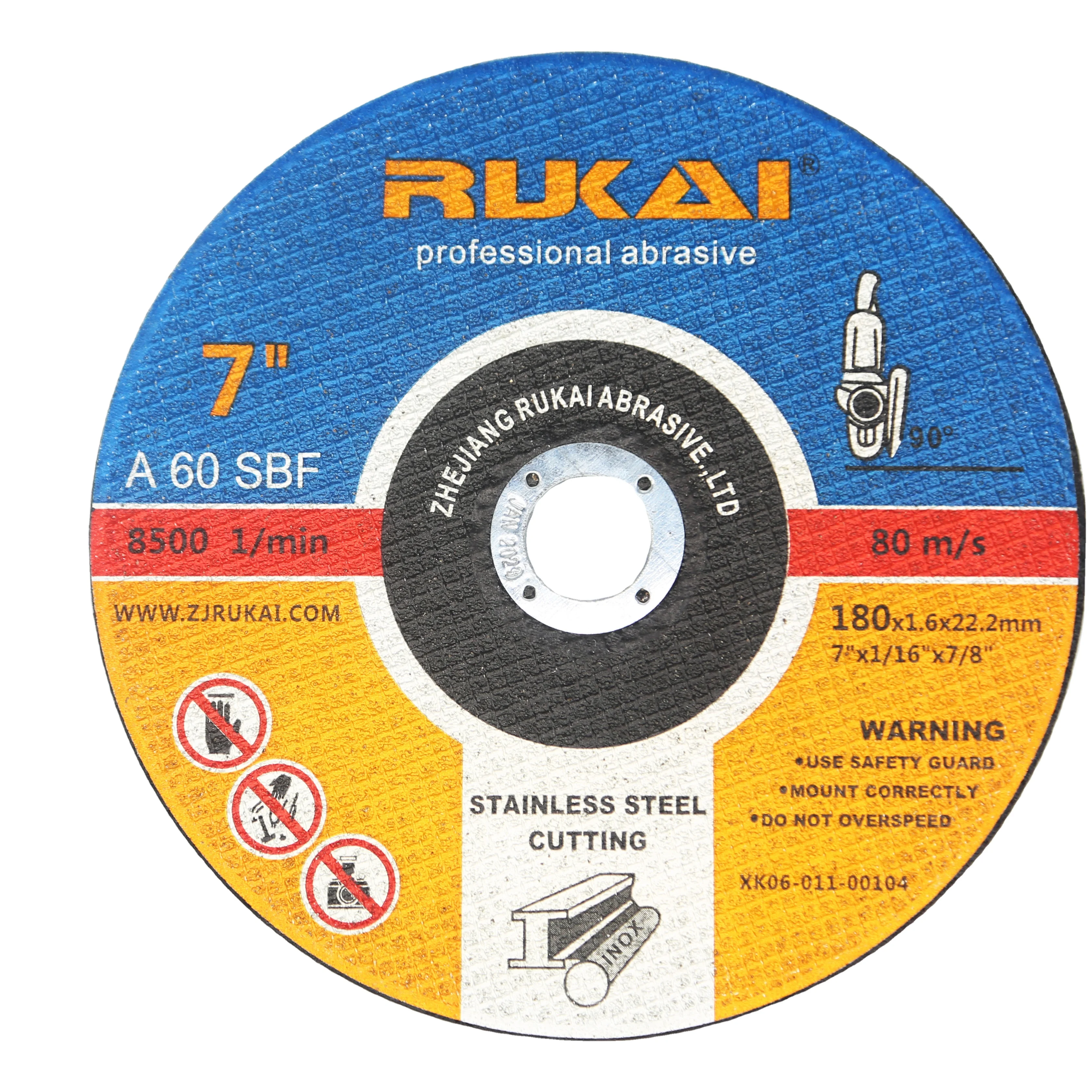 
rukai brand 7inch for metal flap cutting grinding disc 