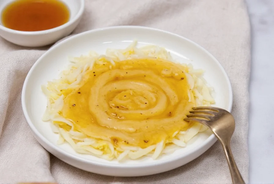 Close-up of fresh ginger being grated into a bowl with traditional Japanese ceramic grater