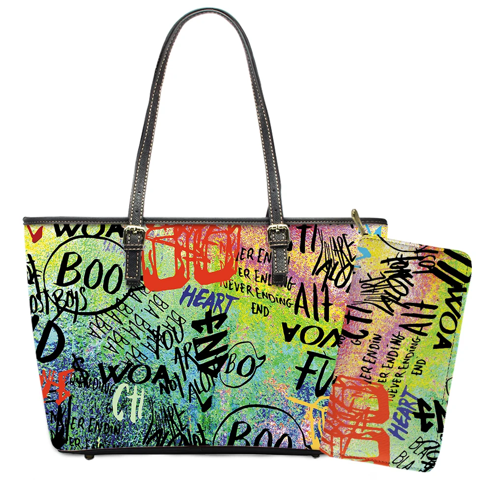 

Colorful and Beautiful Full Letter Stereo Graffiti Color is Fashionable Women's First Choice of High Quality Single Shoulder Bag, Accept custom made