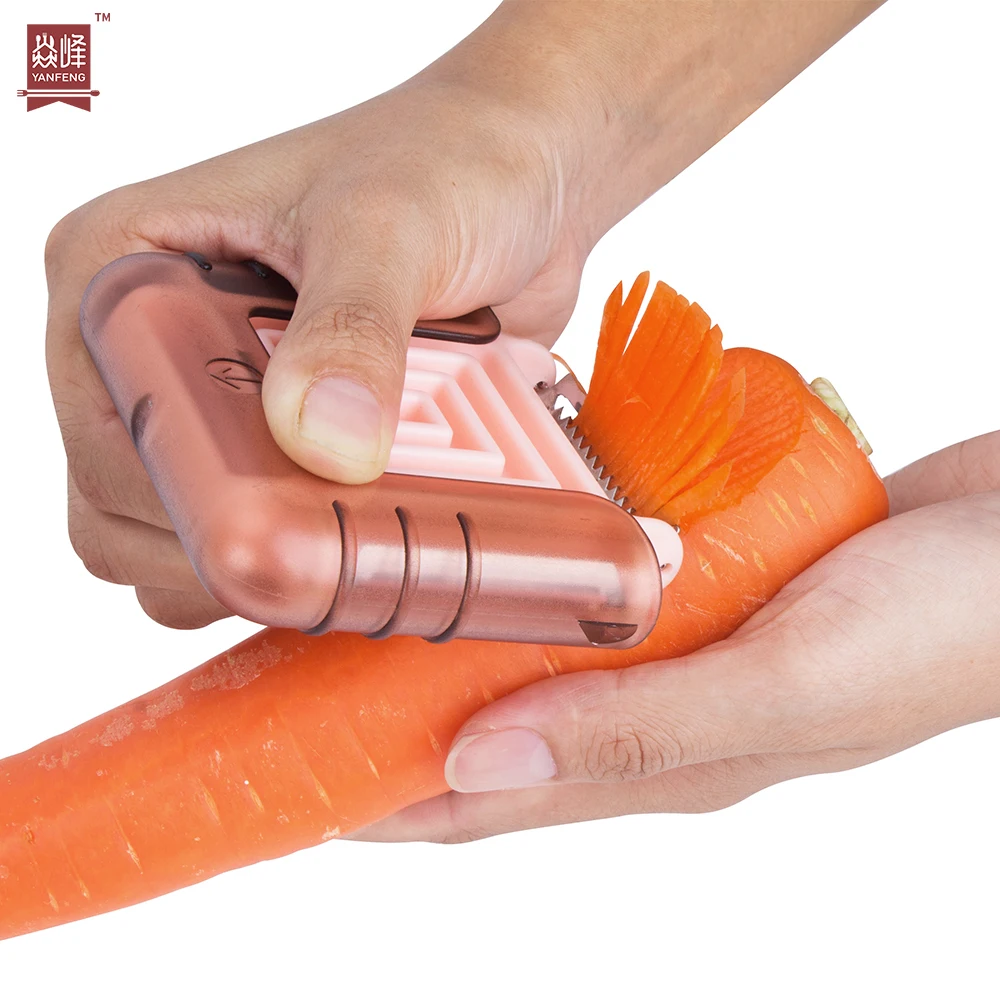 

Wholesale Multi Function Kitchen Tools Customized Color 3 in 1 Switchable Peeler with Cover, All the pantone color