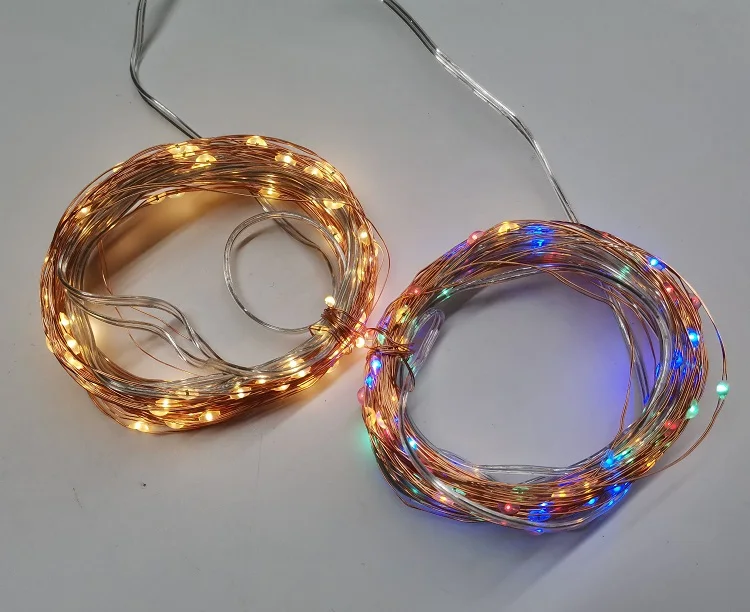 Outdoor solar string lights led light for garden 10m 100 led copper wire string fairy lights