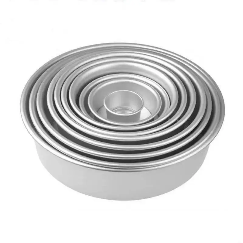 

2/4/6/8/10/12Inch Baking Cake Tools DIY Cakes Round bakeware pan aluminum cake mould, Mixed color
