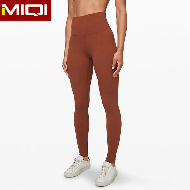 

Ladies Fitness High Waist Shapewear Leggings High Rise Nylon Spandex Soft Womens Patterned Compression Leggings for Women, Customized colors