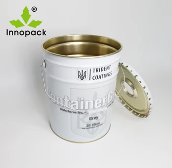 Download 20l Metal Paint Tin Bucket 20 Litre Steel Pail For ...