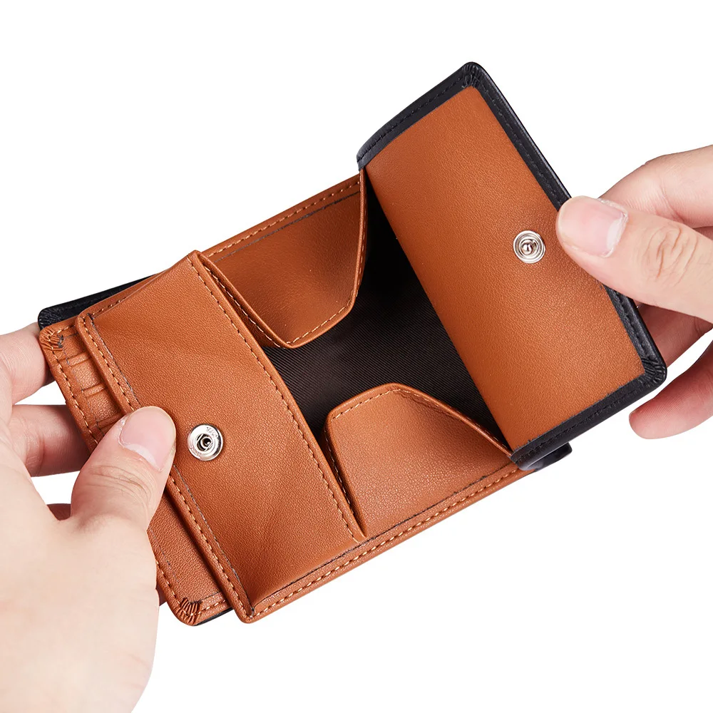 

Taobao Amazon Rakuten Men's Wallet Coin Purse Multi-card Card Holder Genuine Leather