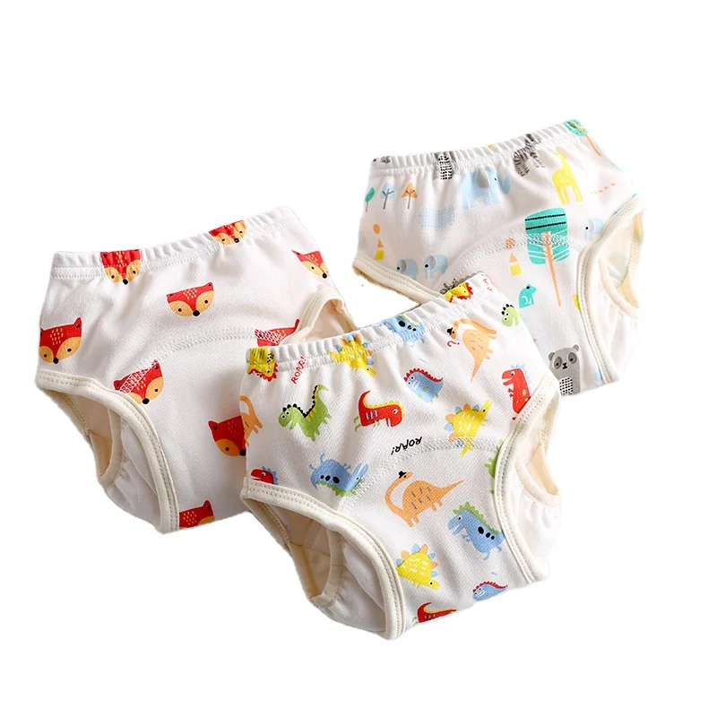 

IN STOCK Baby Urination Potty Training Pants Underwear 4 Cotton Gauze Waterproof Potty Trainer Diaper