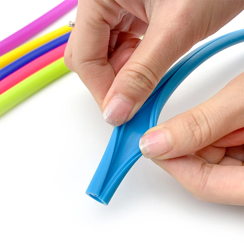 

2020 amazon hot foldable reusable openable easy to clean rubber drinking straw silicone straw, Customized