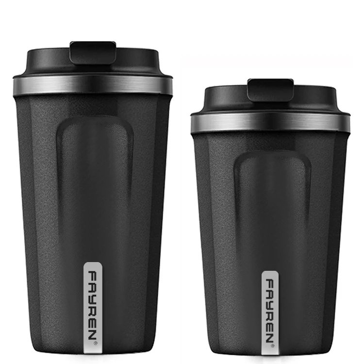 

High Quality Double Wall 2021 new design metallic coffee mug with leak proof lid for travel, Customized available