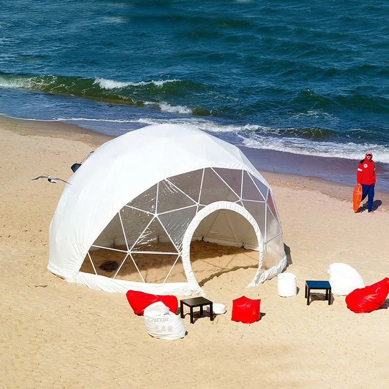 

High Quality outdoor Geodesic Dome Army Military Camping Tents For Starry hotel spherical tent