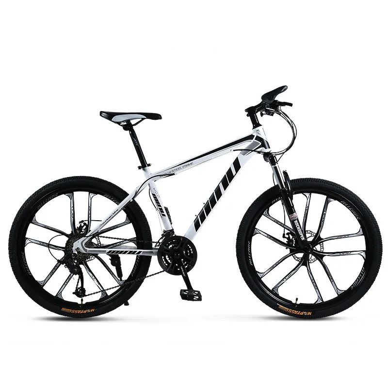 

High carbon steel Frame 26 Inch 27 Inch 24 26 27 Speed mountain bike bycicles for adults, Black;red;blue;white