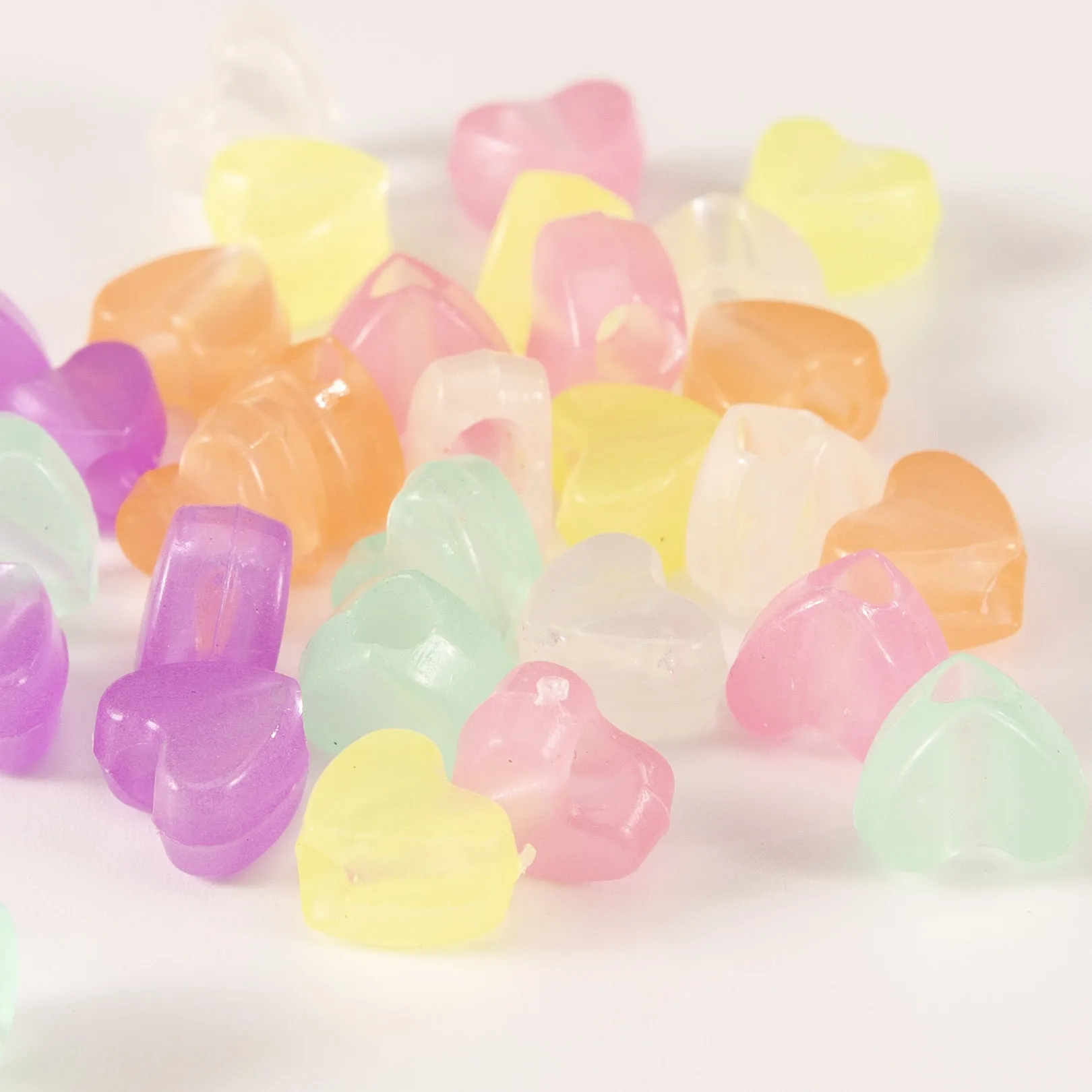 

Uv Beads Multi Color Changing Reactive Plastic Beads - Also Glows in the Dark for jewelry making, Mixed color