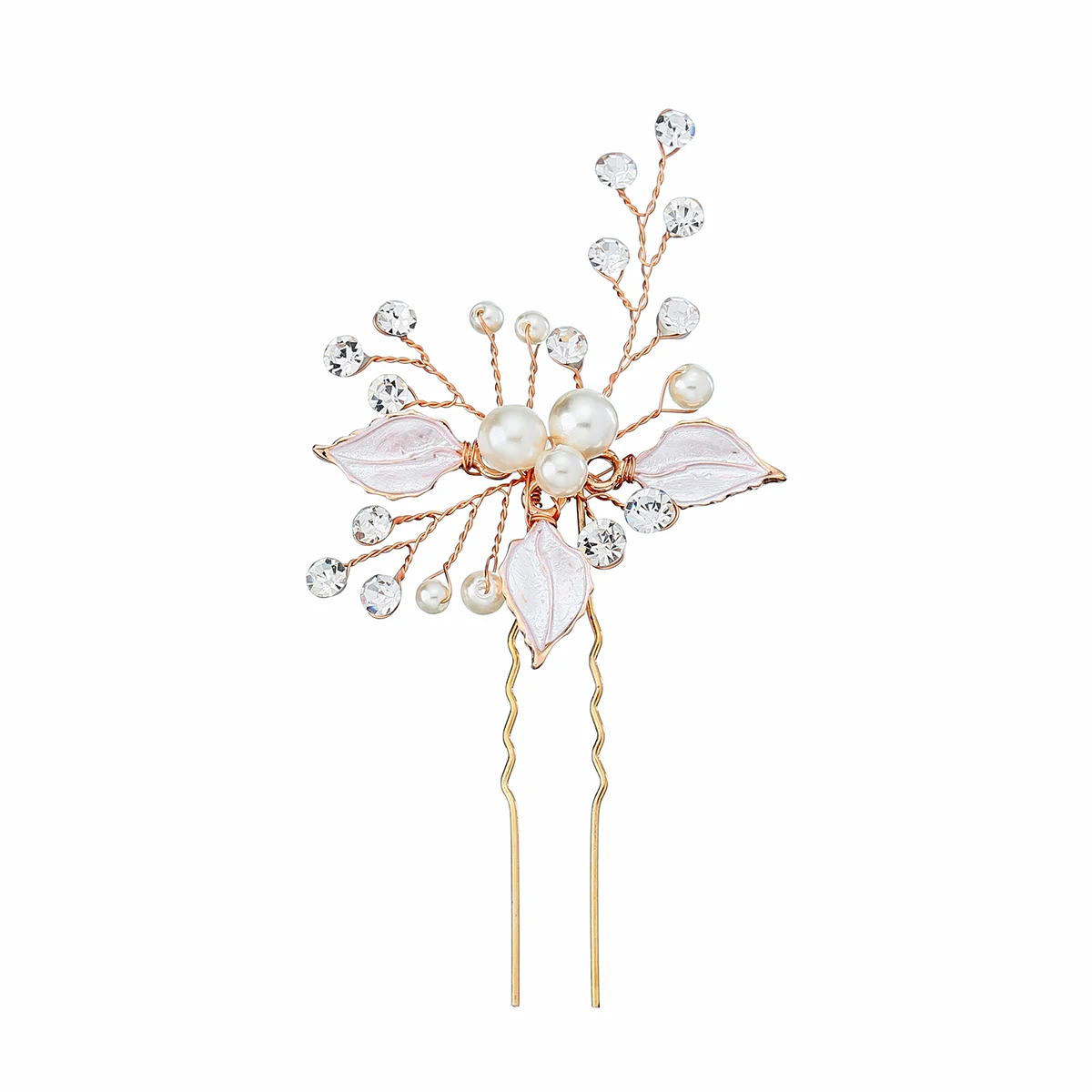 

Crystal Wedding Hair Pins for Bridal Wedding Hair Accessories Barrettes Pearl Bridal Hair Clip Silver/Gold/Rose Gold