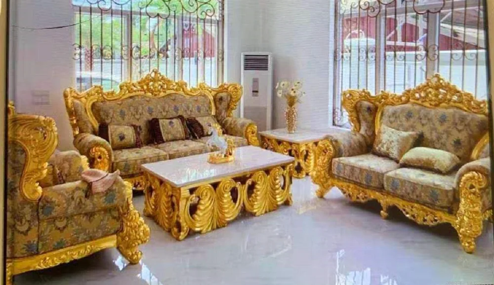 
Italian classical king throne living room sofa set 