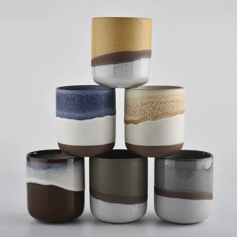 10oz custom ceramic candle jars