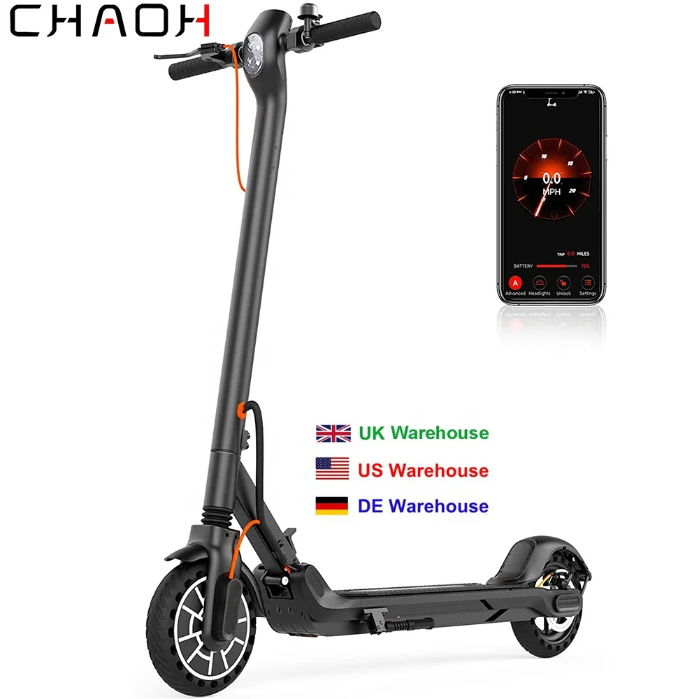 

Electric E-Scooter with App Control 3 Speed Modes| Max Up to 31km/h 30KM Range 350W Motor Foldable Escooter for Adults Teens