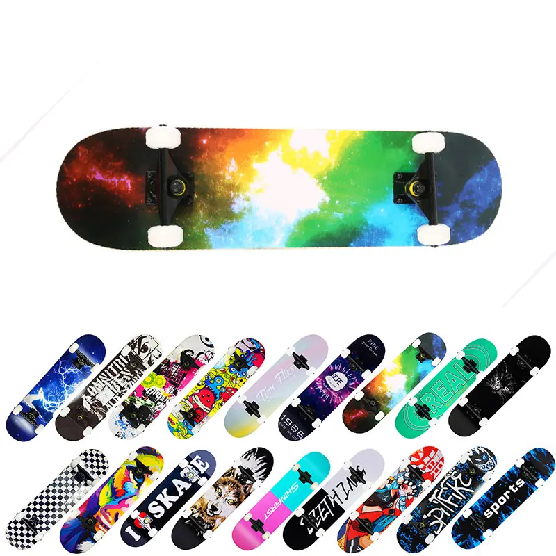 

High-density Emery Maple Wood Double Rocker Skateboard