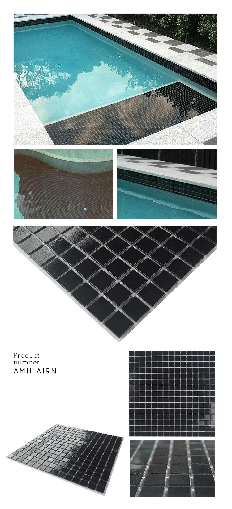 Tile Glass Mosaic Black Swimming Pool Tile Glow In The Dark Mosaic Tile Buy Tile Swimming Pool Tile Blue
