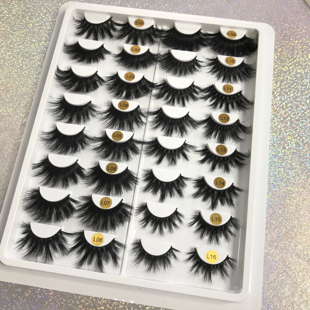 

Natural eyelash vendors 25mm 3d mink eyelashes with customize box custom label lashes, Black color