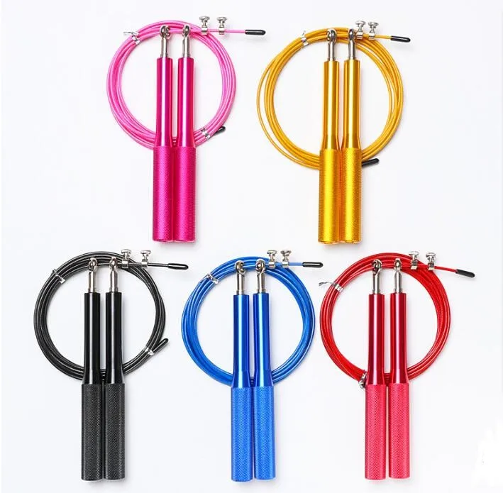

Wholesale professional fitness lose weight adjustable plastic pvc fitness weight speed skipping jump rope, Black,blue,red,yellow,pink