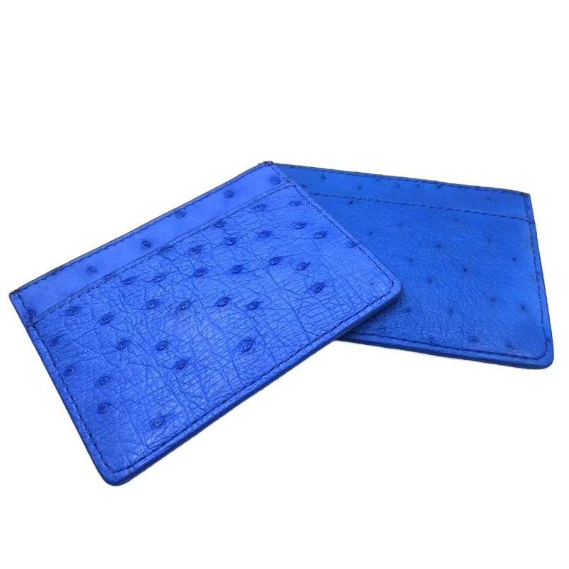 

Wholesale Ostrich Python leather business men card holder for farther gift, Black/red/grey/blue