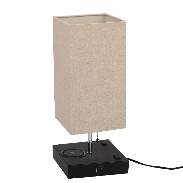 

Hot Selling USB Wireless Charger Bedside Table Lamp Manufacturer