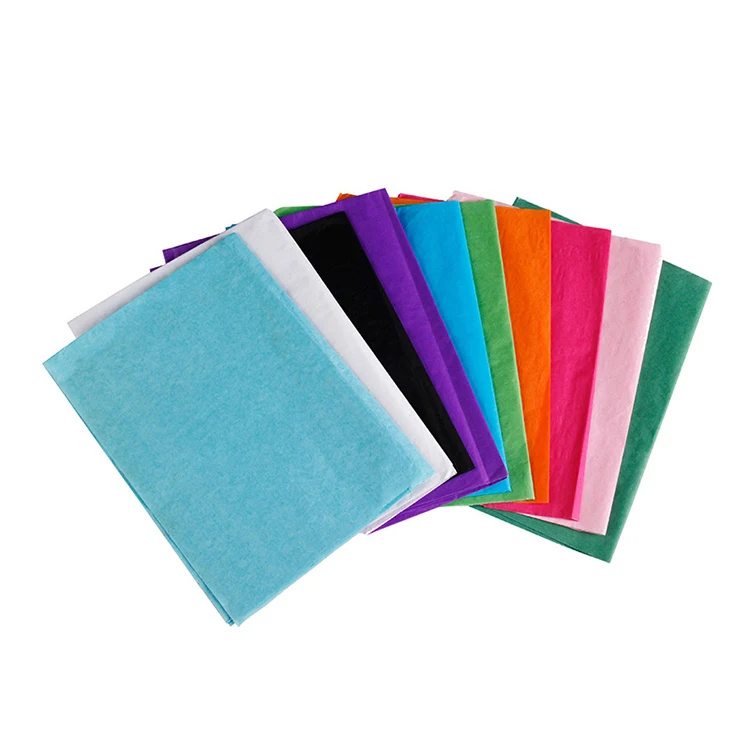 17gsm Thin Decorative Custom Tissue Paper Plain Colored Wrapping Tissue