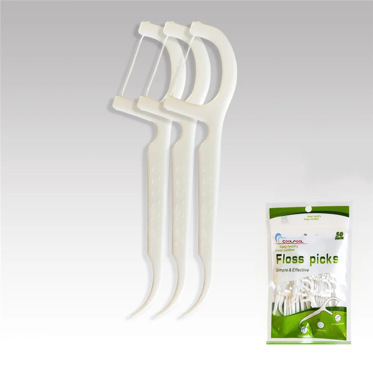 

Best selling private label disposable eco friendly dental floss stick, Customized color