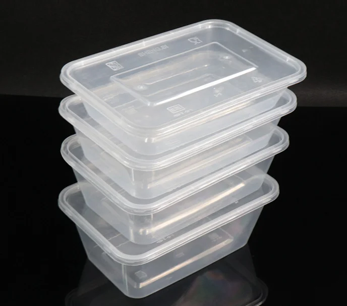 

Disposable thickened packing lunch box food containers plastic takeaway, Clear