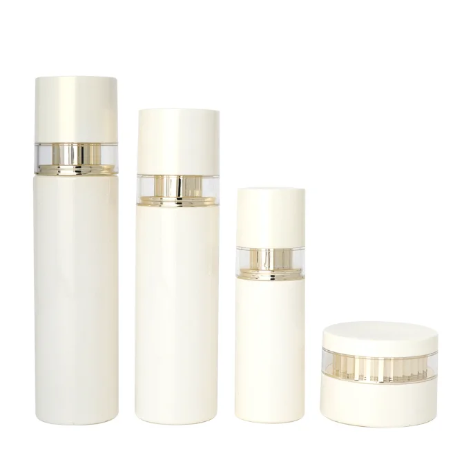 

Cosmetic bottle White glass lotion bottle set essence liquid cream cosmetic bottle