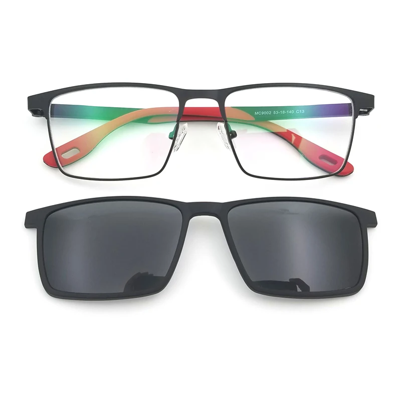 

2021 hot sales Frame Eyeglasses Sunglasses with Metal Clip On Eyeglasses
