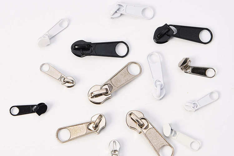 5 Non Lock Zipper Slider,Metal Long Pull Zipper Slider For Clothing