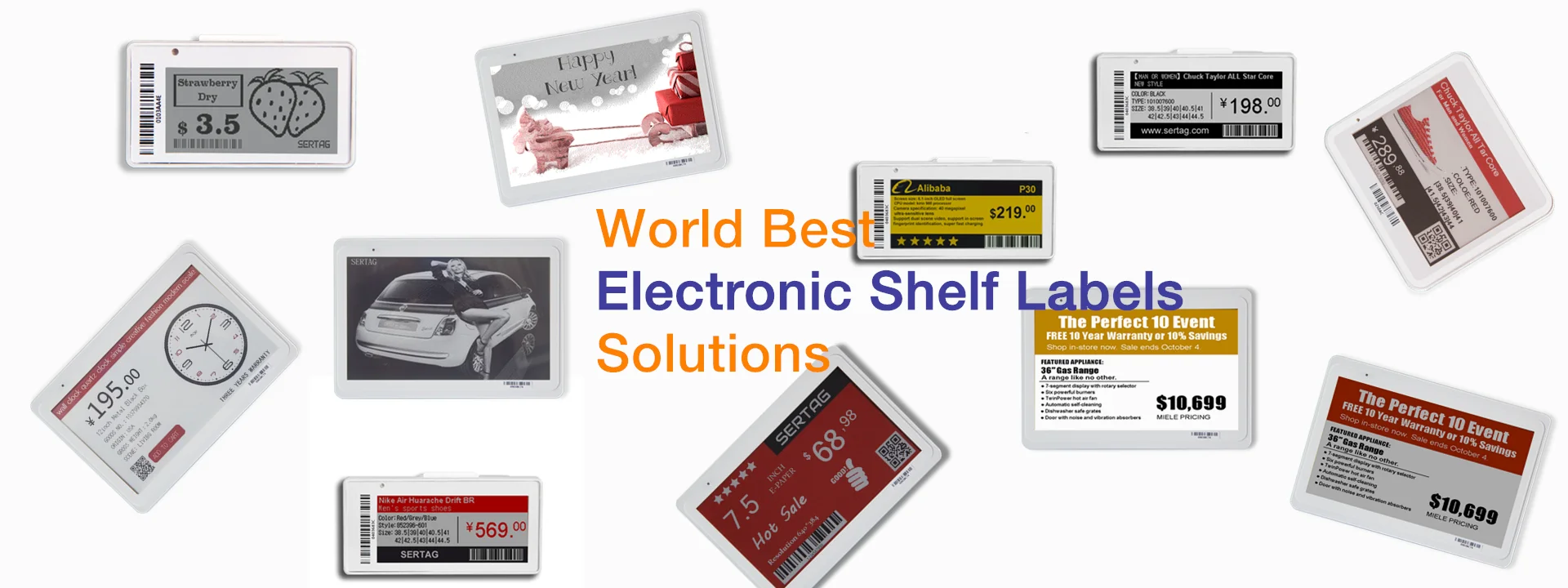 esl shelf price tag label epaper pricing labels
