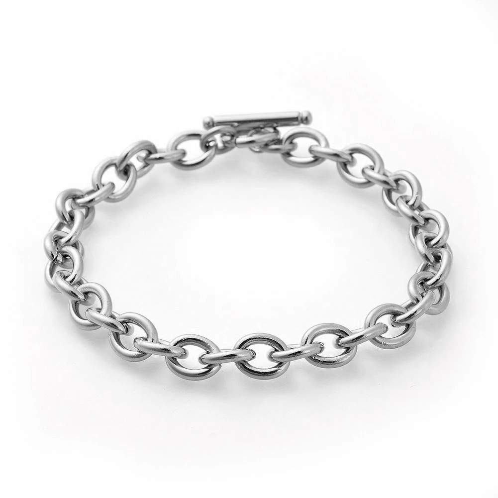 

PandaHall 304 Stainless Steel Toggle Clasps Cable Chain Bracelets