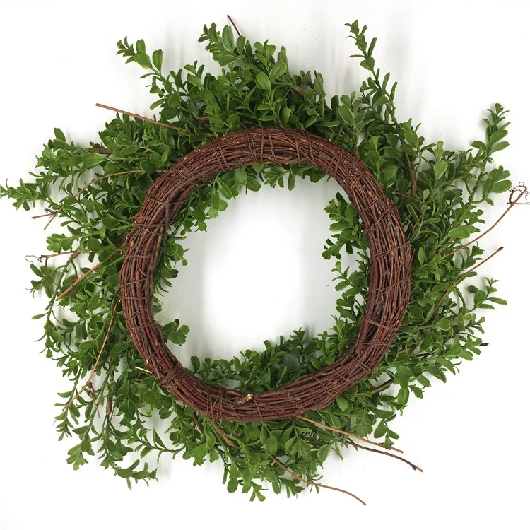 Artifical Summer Decoration Rattan Farmhouse Supplies Wholesale Boxwood