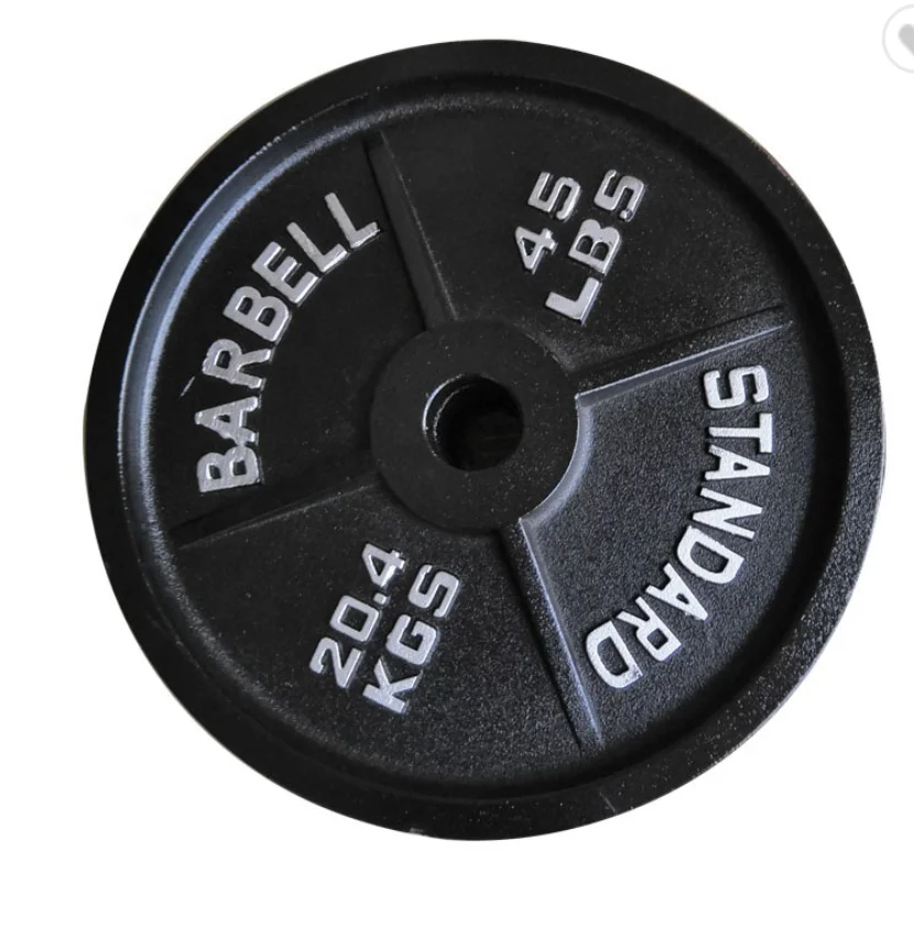 

20.4kg 45lbs dumbbells for gym 2-Inch Black Olympic Rubber Bumper Plate Barbells gym Weighted Plate for Barbell Dumbbell, Oem
