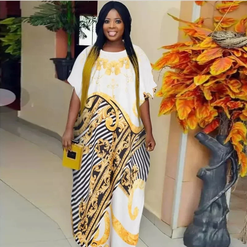 

2020 New african women boubou designs dame doubai long kaftan dress