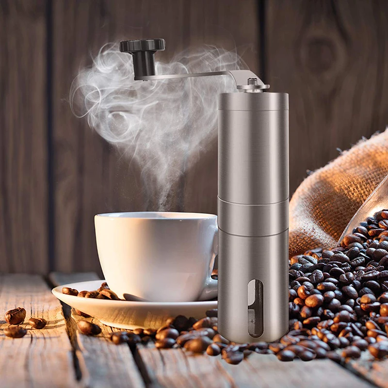 Travel and Home Usa Portable Stainless Steel Manual Coffee Grinder Mills