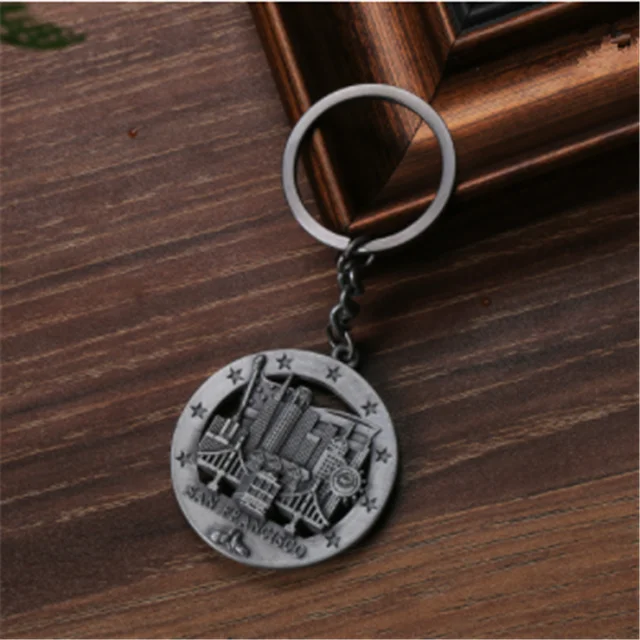 
custom keychain San francisco metal keychain wholesale 