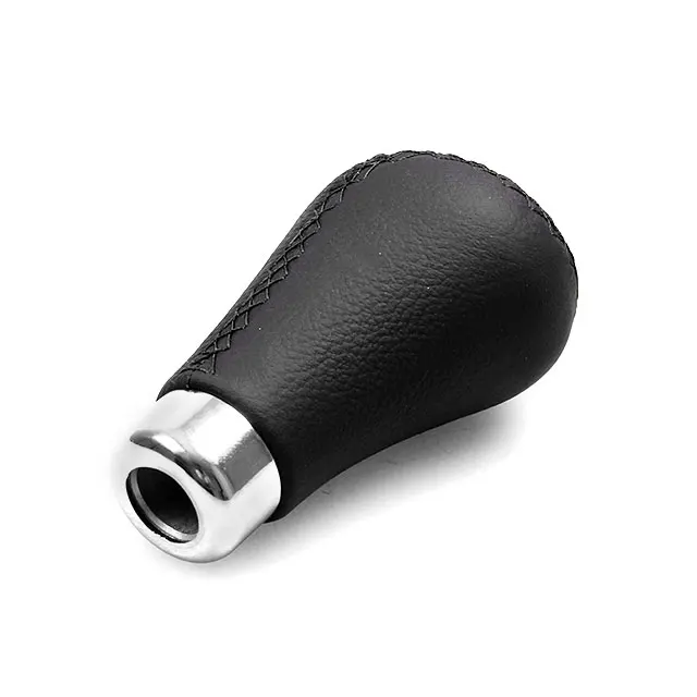 Gear Shift Knob Shifter Lever Cover Leather Automatic Manual Black Red Stitch Buy Gear Shift