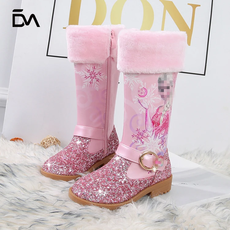 

2021 Fashion Wholesale high selling non-slip cotton warm children's snow boots, Picture shows