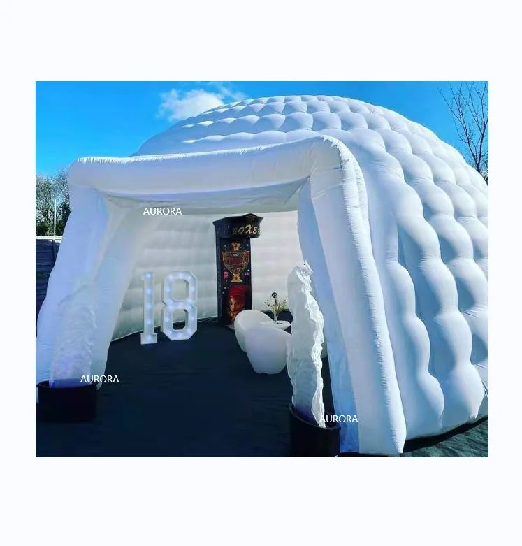 

Hot selling Inflatable LED lighting Igloo dome tent activity dome tent for party, Customized