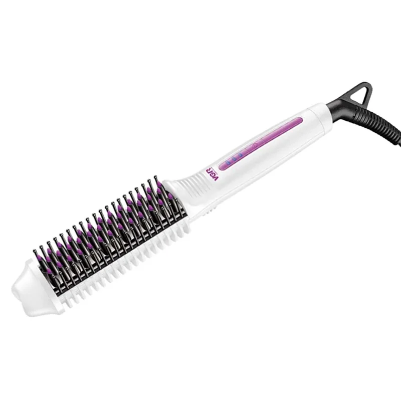 

VGR 2 in 1 hair straightener curler Hot selling hair straightener comb magic hair curlers, Customized
