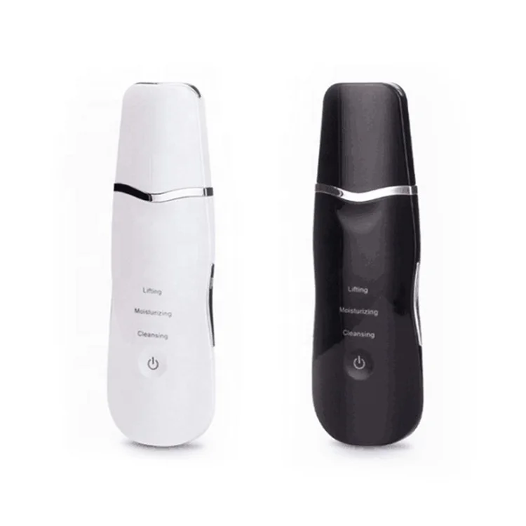 

Deep Cleaning Skin Massage Beauty Eqipment USB Chargering Ultrasonic Facial Skin Scrubber Machine, Black/white