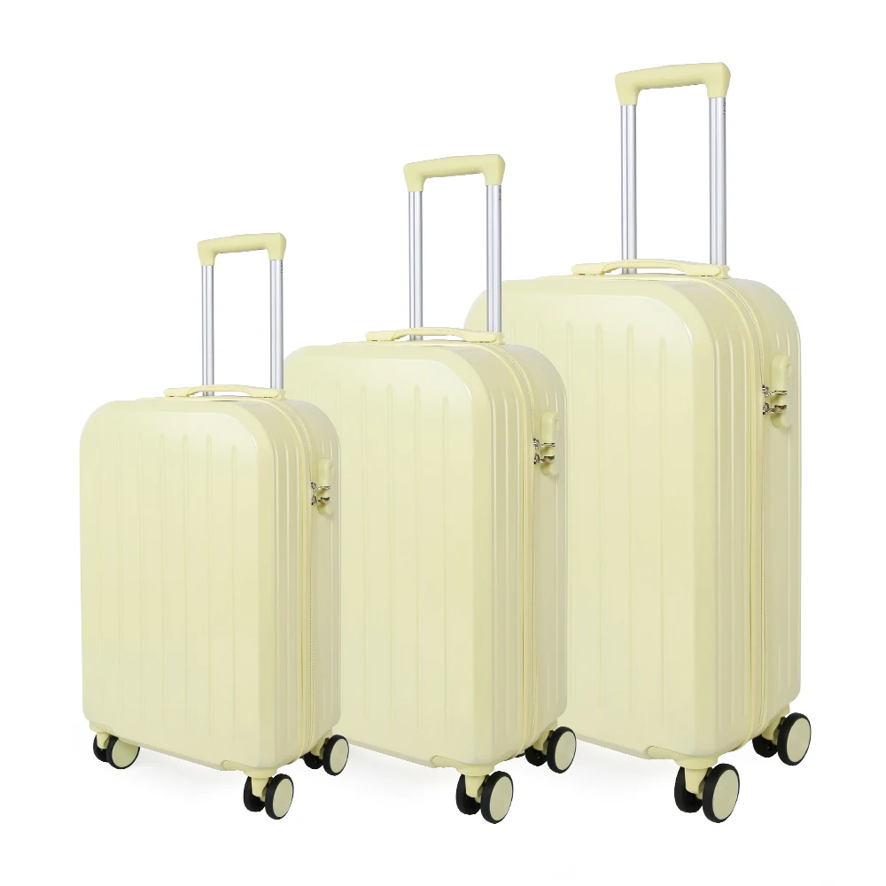 

2021 newst koffer pieces luggage set cute style giel abs luggage suitcase 3 pices for take a holiday, Various