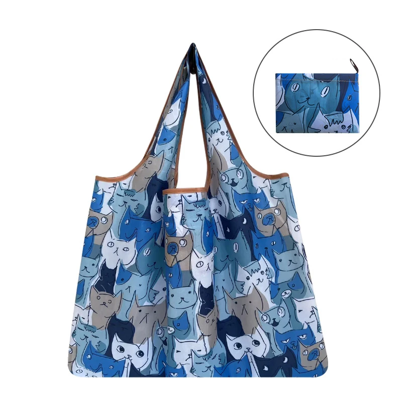 

retail cloth foldable bags shopping bagreusable shopping bags large capacity waterproof handbags, Various customizable